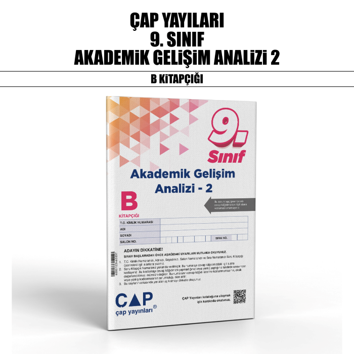 ÇAP 09.SINIF AKADEMİK GELİŞİM ANALİZİ 2-B - 25-26